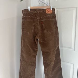 Brown corduroy Levi’s 559 relaxed straight fit pants W32 L30